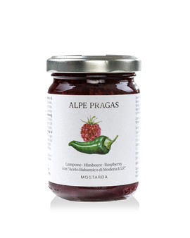 Mostarda Lampone e Aceto Balsamico 160 g.