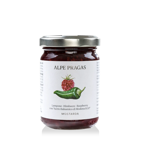 Mostarda Lampone e Aceto Balsamico 160 g.