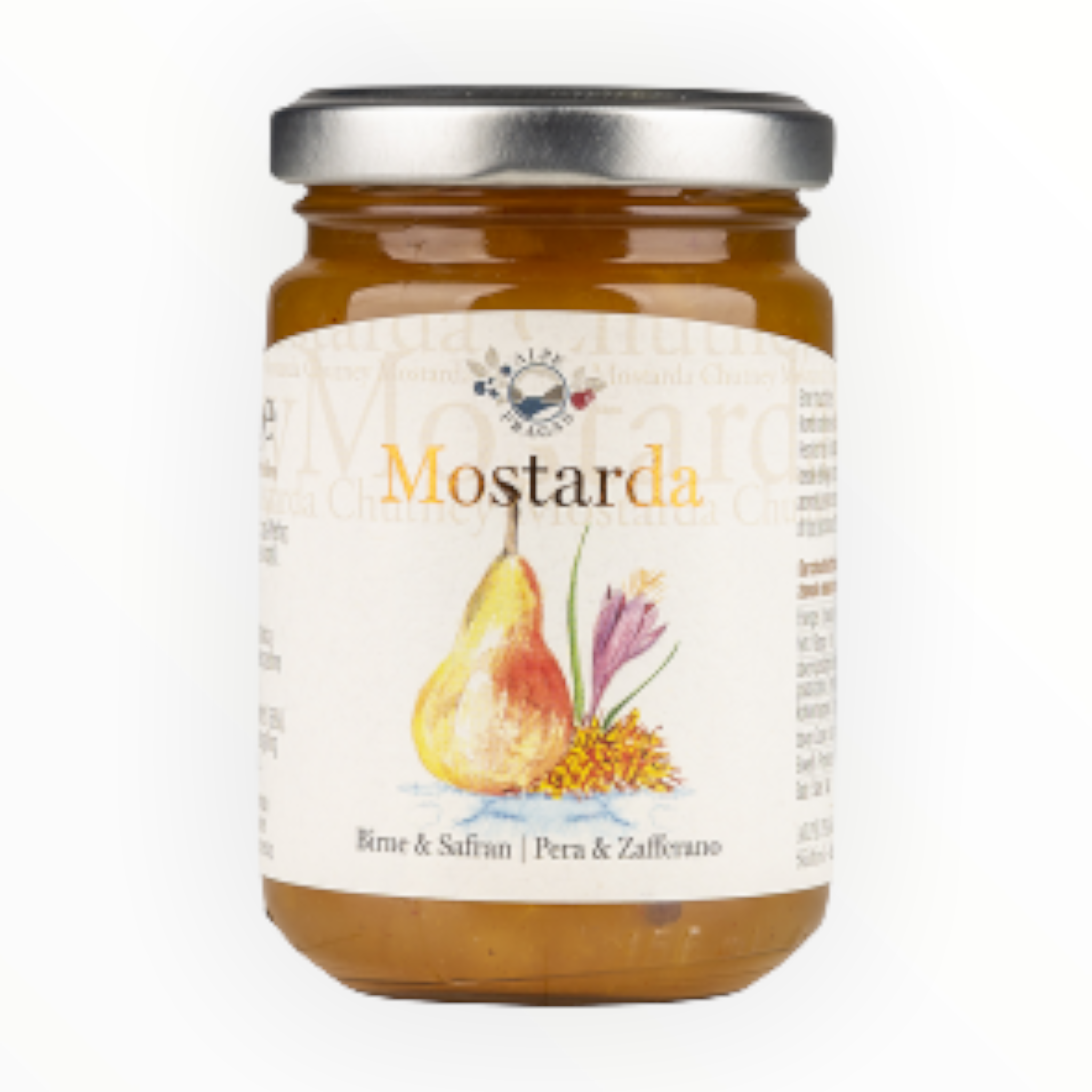 Mostarda Pera e Zafferano 160 g.